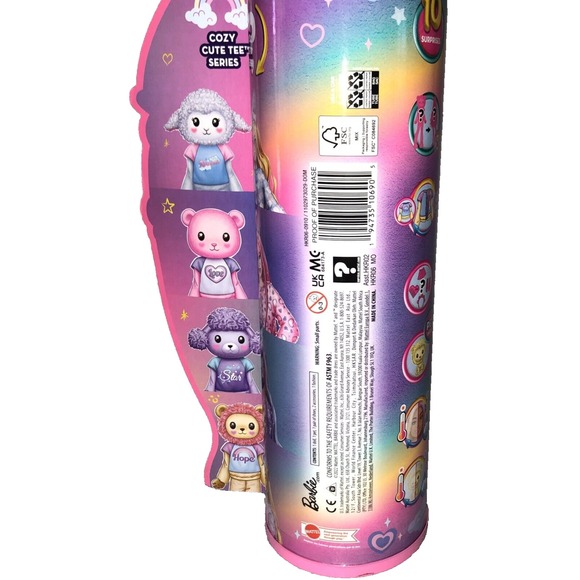 Barbie Cutie Reveal Cozy Cute Tees Lion, Purple Streaked Hair Doll & Accessories - Picture 10 of 16